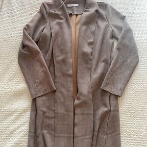 Potters Pot Brown Plaid Light Coat